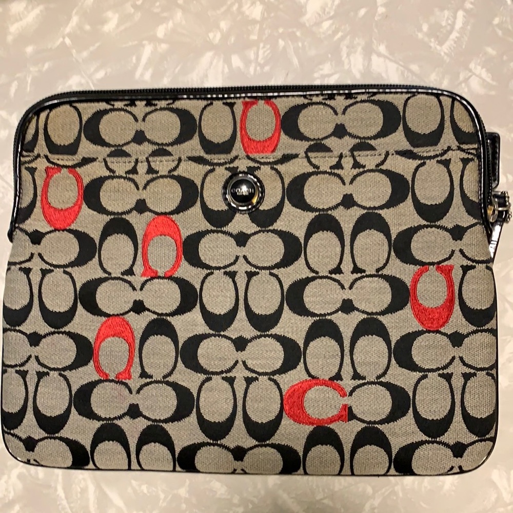 Coach iPad carrying case
